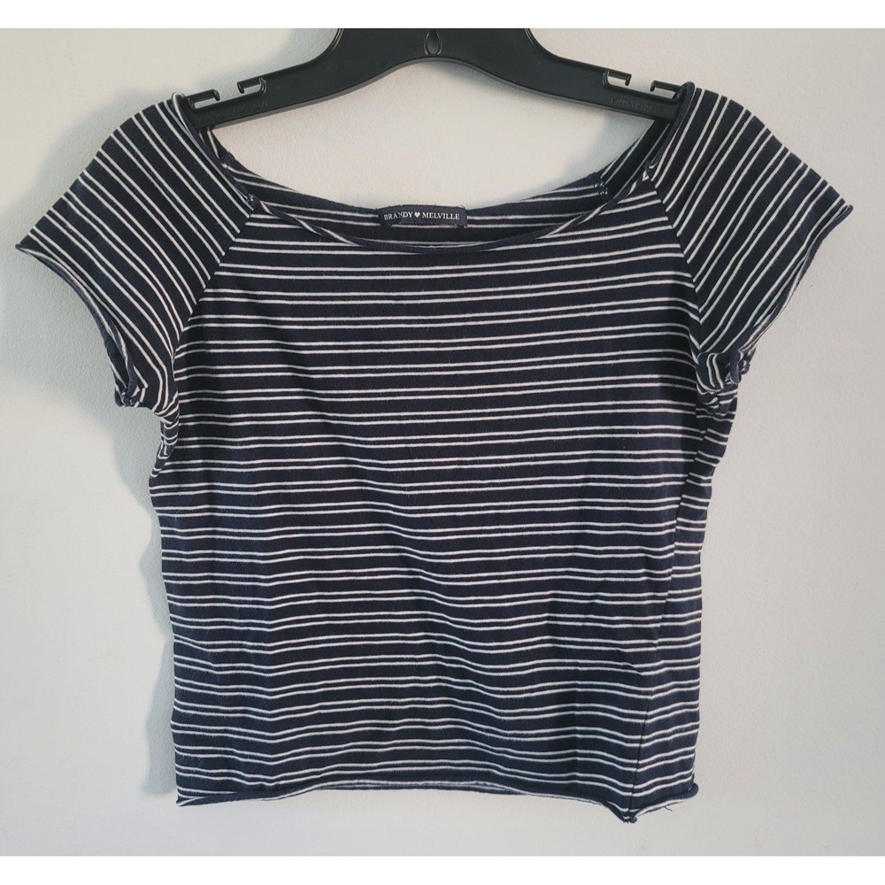 Brandy Melville John Galt Baby Doll Striped Top